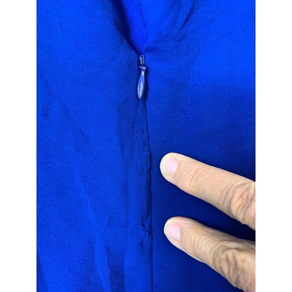 Halston Heritage Mini Evening Chiffon Cape Overlay Dress Size 6 RA10712 NWD $375 - Picture 14 of 15